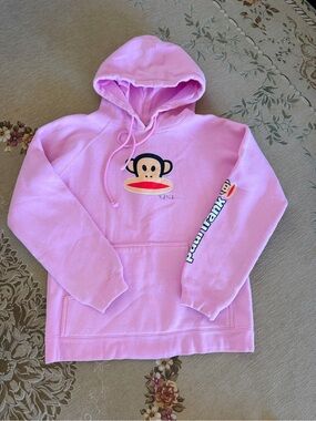 Y2K Paul Frank Pink Teen Hoodie sz Xs/Sm